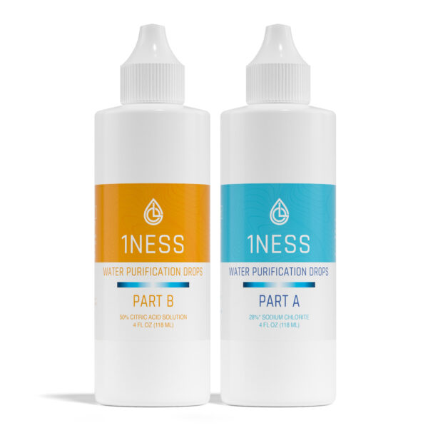 Chlorine Dioxide Kit with Citric Acid Activator (4oz Plastic Bottles)