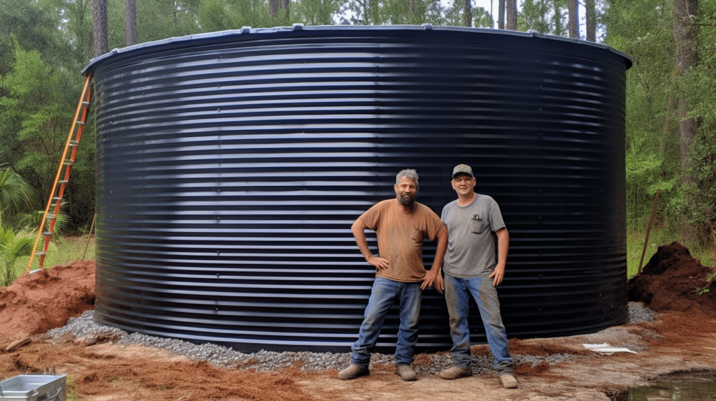 Family-with-stored-water