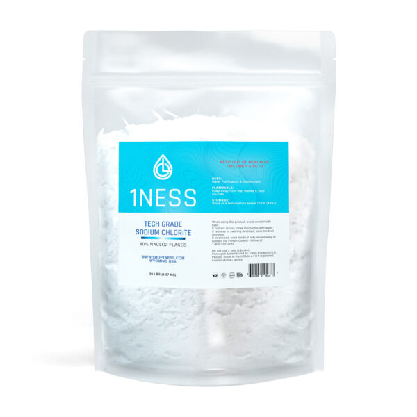 Sodium Chlorite Tech Grade Flakes (20 pounds)