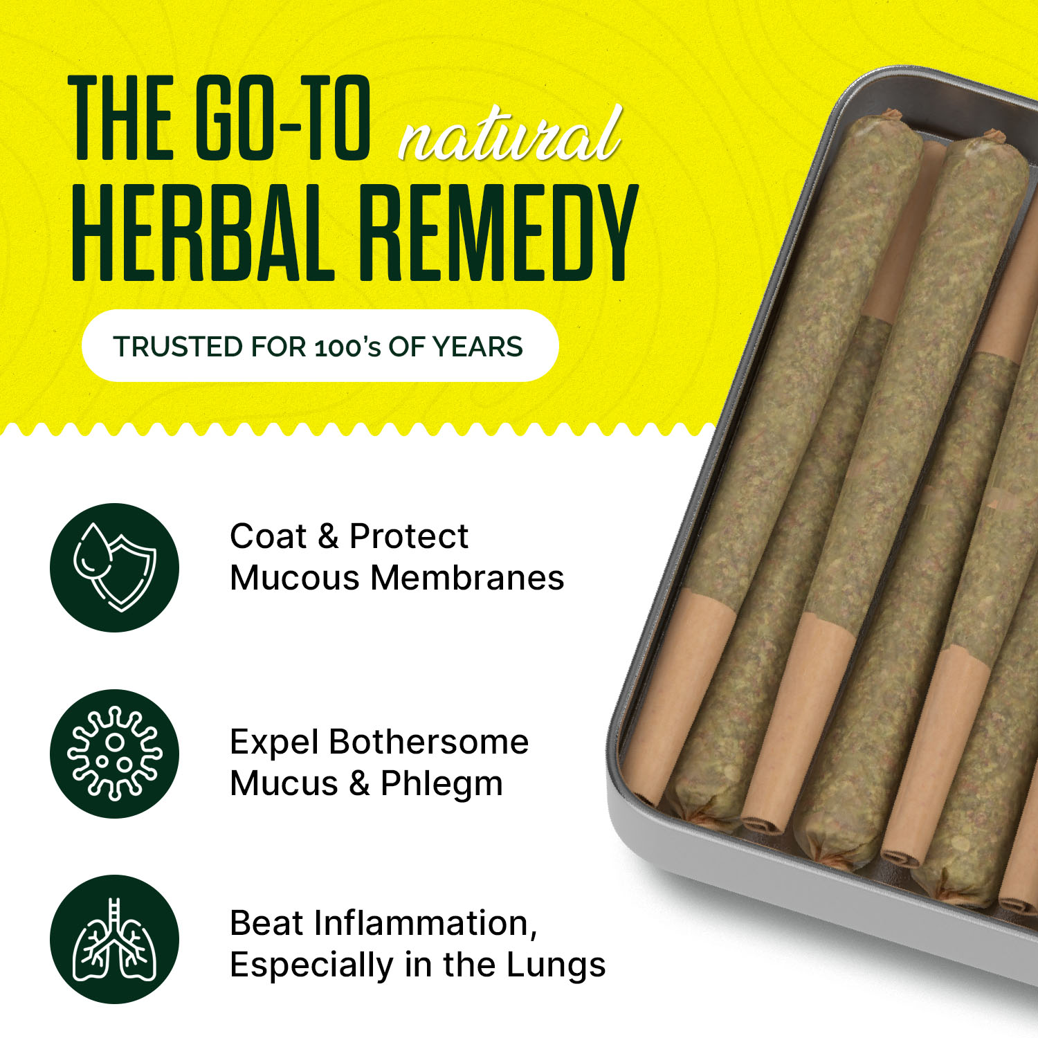 Mullein Herbal Cigarettes for Relaxation & Respiratory Relief