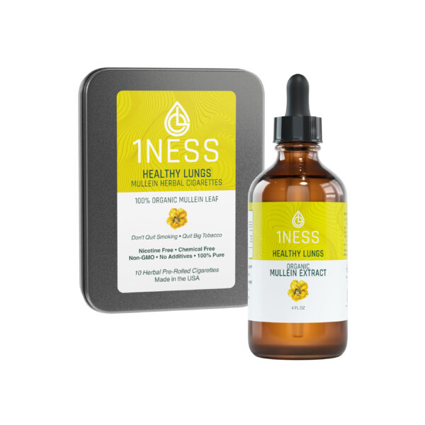 Mullein Herbal Super Pack for Lung & Throat Relief (4oz Set)